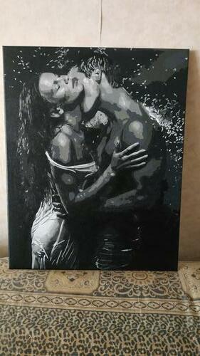 Фотографии готовых работ картин по номерам и алмазной мозаики