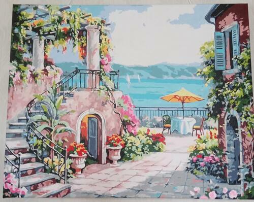 Фотографии готовых работ картин по номерам и алмазной мозаики