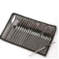 Без бренда «Коробка 50 шт.: Набор кистей для рисования в чехле, премиум набор (23 нейлоновых кисти, 1 мастихин)» в Архангельске 