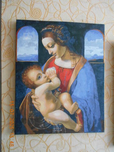 Фотографии готовых работ картин по номерам и алмазной мозаики