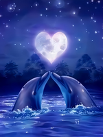 Без бренда «Дельфины под луной вида сердца» в Архангельске 