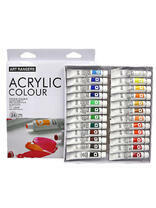 Без бренда «Коробка 24 шт.: Акриловые краски «Две картинки» 24 шт. по 12 мл, проф. пигмент» в Архангельске 