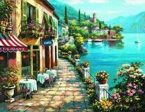 Набережная прибрежного городка