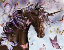 Единорог и бабочки