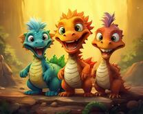 Без бренда «Милые и веселые дракончики» в Архангельске 