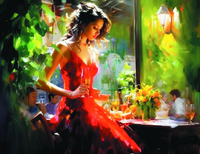 Без бренда «Милая девушка с бокалом шампанского» в Архангельске 