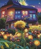 Без бренда «Сказочный домик и поле подсолнухов» в Архангельске в интернет-магазине  Без бренда «Сказочный домик и поле подсолнухов» в Архангельске