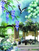 Без бренда «Сад с беседкой, цветами и птицей» в Архангельске 