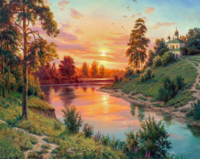 Без бренда «Вид на реку на закате» в Архангельске  в интернет-магазине  Без бренда «Вид на реку на закате» в Архангельске