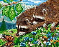 Без бренда «Еноты и бабочка на цветочной поляне» в Архангельске 